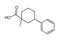 1-methyl-3-phenylcyclohexane-1-carboxylic acid结构式