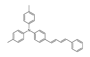 4-methyl-N-(4-methylphenyl)-N-[4-(4-phenylbuta-1,3-dienyl)phenyl]aniline结构式