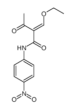 2-(ethoxymethylidene)-N-(4-nitrophenyl)-3-oxobutanamide结构式