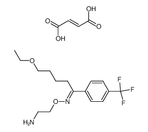 5-Ethoxy-4'-trifluoromethylvalerophenone O-(2-aminoethyl) oxime fumarate Structure