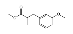 methyl 3-(m-methoxyphenyl)-2-methylpropionate结构式