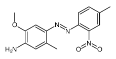 2-Methoxy-5-methyl-4-[(4-methyl-2-nitrophenyl)azo]aniline Structure