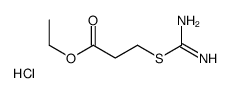 ethyl 3-carbamimidoylsulfanylpropanoate,hydrochloride结构式