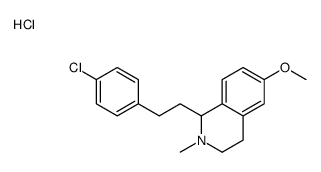 1-[2-(4-chlorophenyl)ethyl]-6-methoxy-2-methyl-1,2,3,4-tetrahydroisoquinolin-2-ium,chloride Structure