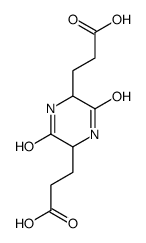 3-[5-(2-carboxyethyl)-3,6-dioxopiperazin-2-yl]propanoic acid结构式