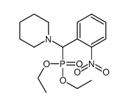 1-[diethoxyphosphoryl-(2-nitrophenyl)methyl]piperidine Structure