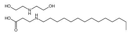 N-tetradecyl-β-alanine, compound with 2,2'-iminodiethanol (1:1) Structure