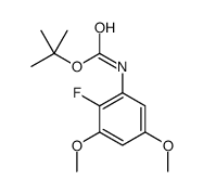 tert-butyl N-(2-fluoro-3,5-dimethoxyphenyl)carbamate Structure