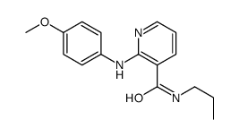 2-(4-methoxyanilino)-N-propylpyridine-3-carboxamide结构式