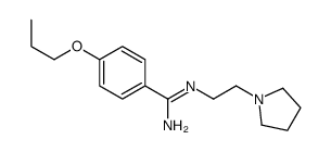 4-propoxy-N'-(2-pyrrolidin-1-ylethyl)benzenecarboximidamide Structure