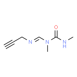 Urea, N,N-dimethyl-N-[(2-propynylimino)methyl]- (9CI)结构式