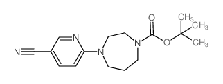 5-CYANO-2-[4-BUTOXYCARBONYL-1-(1,4-DIAZEPENYL)]-PYRIDINE Structure