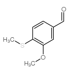 3-METHOXY-4-METHYLSULFANYL-BENZALDEHYDE structure