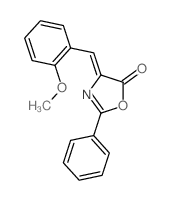 5(4H)-Oxazolone,4-[(2-methoxyphenyl)methylene]-2-phenyl- Structure