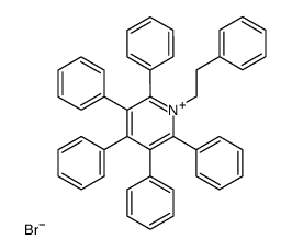 1-phenethyl-2,3,4,5,6-pentaphenylpyridin-1-ium bromide Structure