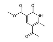 5-acetyl-3-methoxycarbonyl-6-methylpyridin-2(1H)-one Structure