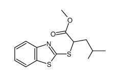 methyl 2-(benzo[d]thiazol-2-ylthio)-4-methylpentanoate Structure