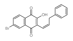 6-bromo-4-hydroxy-3-(3-phenylprop-1-enyl)naphthalene-1,2-dione picture