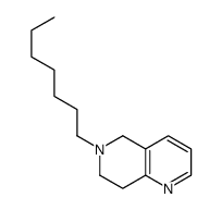 6-Heptyl-5,6,7,8-Tetrahydro-1,6-naphthyridine结构式