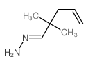 2,2-dimethylpent-4-enylidenehydrazine structure