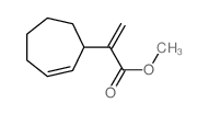 2-Cycloheptene-1-aceticacid, a-methylene-, methyl ester结构式