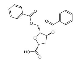 2,5-anhydro-4,6-di-O-benzoyl-3-deoxy-D-ribo-hexonic acid Structure