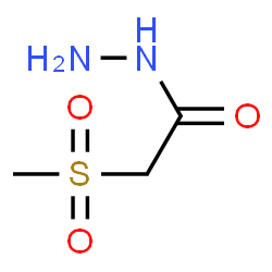 Acetic acid,2-(methylsulfonyl)-,hydrazide structure