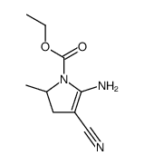 2-amino-3-cyano-1-ethoxycarbonyl-5-methyl-4,5-dihydropyrrole Structure