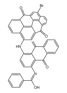 N-[4-[(10-bromo-6,12-dihydro-6,12-dioxodibenzo[def,mno]chrysen-4-yl)amino]-9,10-dihydro-9,10-dioxo-1-anthryl]benzamide结构式