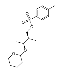 (2R,3S)-2-methyl-3-(3,4,5,6-tetrahydro-2H-pyran-2-yloxy)butyl 4-methylbenzenesulfonate结构式