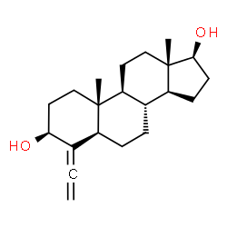 4-ethenylideneandrostane-3,17-diol结构式