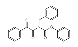 S-Phenyl N-(benzoylformyl)-N-benzylthiocarbamate结构式