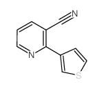 2-(THIOPHEN-3-YL)NICOTINONITRILE结构式