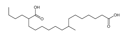 2-butyl-9-methylhexadecanedioic acid结构式