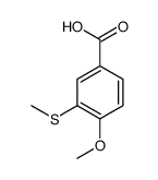 4-methoxy-3-(methylthio)benzoic acid结构式