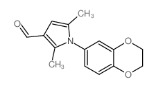 1-(2,3-DIHYDRO-1,4-BENZODIOXIN-6-YL)-2,5-DIMETHYL-1H-PYRROLE-3-CARBALDEHYDE structure