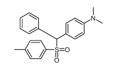 N,N-dimethyl-4-[(4-methylphenyl)sulfonyl-phenylmethyl]aniline Structure