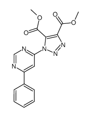 1-(6-Phenyl-pyrimidin-4-yl)-1H-[1,2,3]triazole-4,5-dicarboxylic acid dimethyl ester Structure