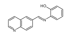 2-(quinolin-6-ylmethylideneamino)phenol结构式