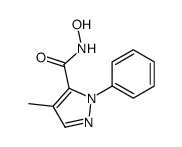 N-hydroxy-4-methyl-2-phenylpyrazole-3-carboxamide Structure