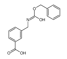 3-(phenylmethoxycarbonylaminomethyl)benzoic acid结构式