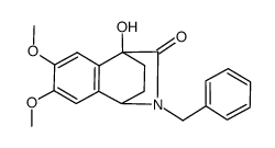 1,4-ethano-2-benzyl-3-oxo-4-hydroxy-6,7-dimethoxy-1,2,3,4-tetrahydroisoquinoline Structure