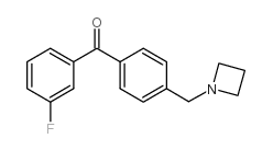 4'-AZETIDINOMETHYL-3-FLUOROBENZOPHENONE structure