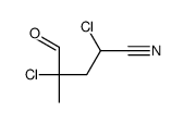 2,4-dichloro-4-methyl-5-oxopentanenitrile Structure