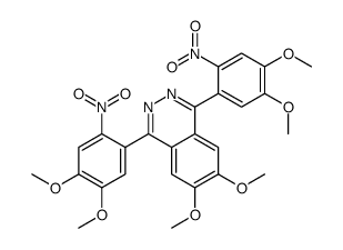 1,4-bis(4,5-dimethoxy-2-nitrophenyl)-6,7-dimethoxyphthalazine Structure