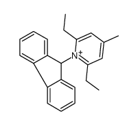 2,6-diethyl-1-(9H-fluoren-9-yl)-4-methylpyridin-1-ium Structure