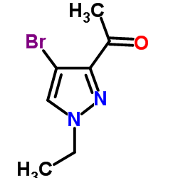 1-(4-Bromo-1-ethyl-1H-pyrazol-3-yl)ethanone结构式