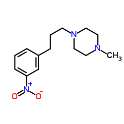 1-Methyl-4-[3-(3-nitrophenyl)propyl]piperazine Structure