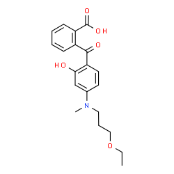 2-[4-[N-(3-Ethoxypropyl)-N-methylamino]-2-hydroxybenzoyl]benzoic acid结构式