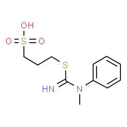 3-[[imino(methylphenylamino)methyl]thio]propanesulphonic acid structure